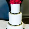 Derek & Carmen's Wedding Vow Renewal Cake by Manna Desserts @der
